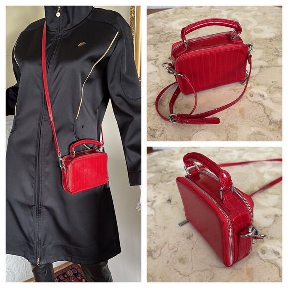 Urban Outfitters Vegan Leather Mini Satchel Crossbody Bag - Picture 1 of 13